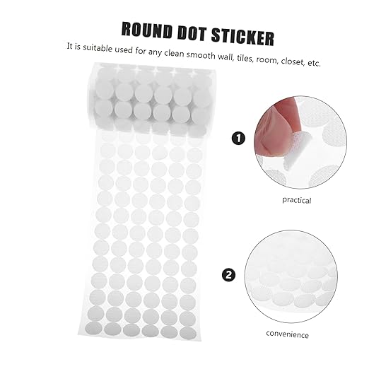 Self-Adhesive Dots Craft Sticker Dots Round Decals for Scrapbooking Removable Sticky for Wall