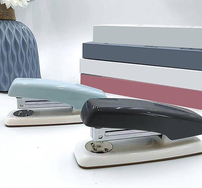 Business Stapler Office Stapler Desktop Stapler Paper Binding Machine Large Size Stapler Colorful Paper Binding Stapler