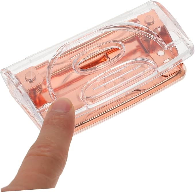 1set Stylish Office Supplies Portable Hole Puncher Staple Remover Heavy Duty Elegant Design for Use