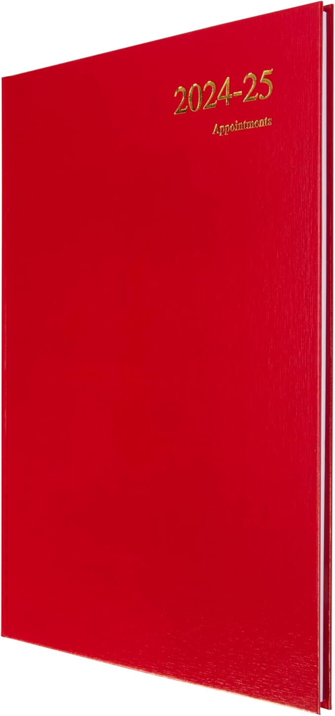 Collins Essential A4 Academic Year 2024-25 Week to View Diary - Red - Mid Year Academic Planner for Students and Teachers - ESSA43M.15-2425 - July 2024 to July 2025