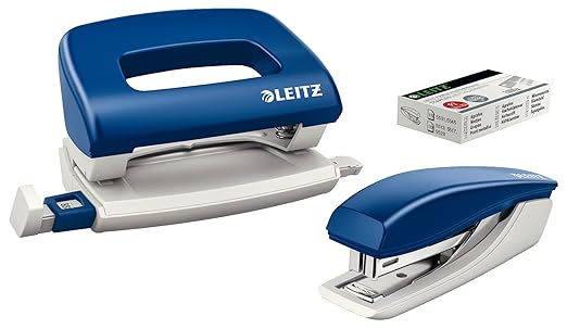 Hole Punch and Stapler Bundle Blue