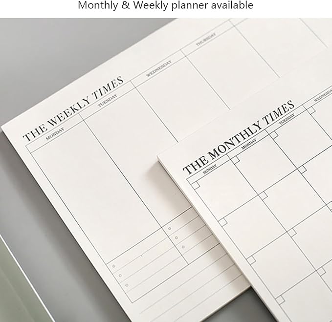 To Do List Notepad - Undated Tear-Off Weekly Planner Notepad for Women men, 60 Sheets Desk Planner Organizer for Office, 9.4" x 6.7", 100 GSM Paper