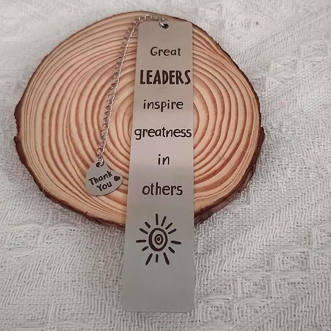 Thank You Boss Appreciation Gifts Bookmarks for Women Men Great Leaders Inspire Greatness in Others Bookmarker for Manager Supervisor Mentor Leaving Going Away Gifts for Boss Leader