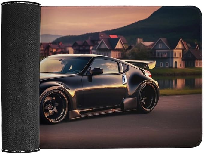 JDM Car Desk Mats on Top of Desks Pad Japanese Large Mouse Pads Gaming Cool 370z JDM Car Cool Japanese Big Mousepad for Desktop Keyboard Computer Mat 40X75cm