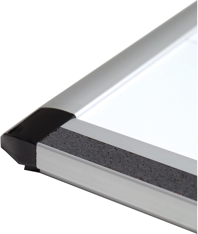 U Brands PINIT Magnetic Dry Erase Board White Board, 36" x 24" Inches, Silver Aluminum Frame