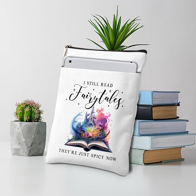 Fairytales Book Sleeve Romance Book Cover Book Lovers Gifts Book Club Gifts Bookish Gifts Book Protector Reading Gifts Book Gifts for Readers Librarian Mothers Day Graduation Birthday Gifts