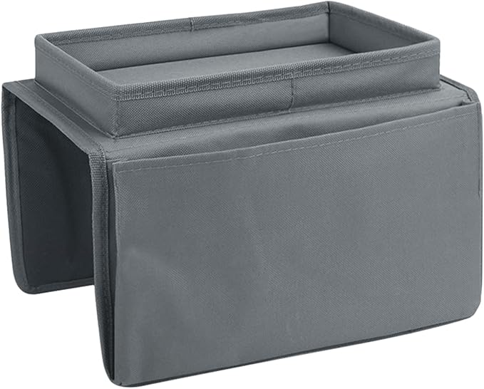 Couch Sofa Armrest Organizer Arm Chair Caddy Bedside Storage Pockets Bag with Snacks Tea Cup Holder Tray Recliner Armchair Remote Control Glasses Cellphone Books Magazines Hanging Pouch Home Organiser