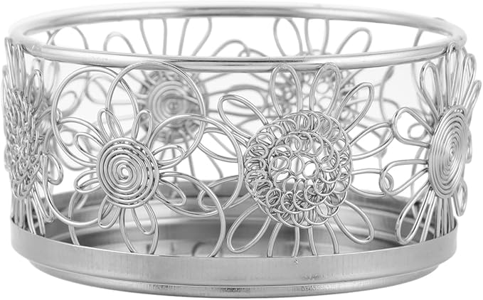 ABOOFAN Mini Metal Bucket Paper Clip Holder Round Desk Organizer for Office School Home Storage Compact 3.26X3.26X1.65In Smooth Finish