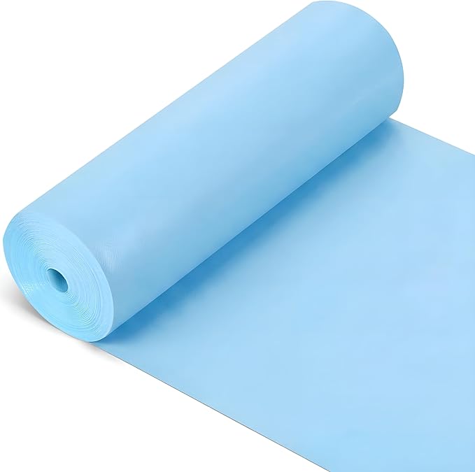 Breling 16 inch x 80 ft Fabric Bulletin Board Roll for Classroom Waterproof Non-Woven Fabric Background Roll Anti-Wrinkle Bulletin Board Background for Back to School Wall Decor DIY Craft(Blue)