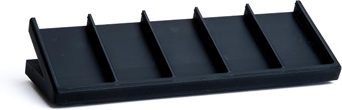 Remote Holder Organizer Pedestal Caddy Compatible with Lutron Pico Remotes, Anti-Slip Feet, Holds 5 Remotes, Black, Indoor Use Only