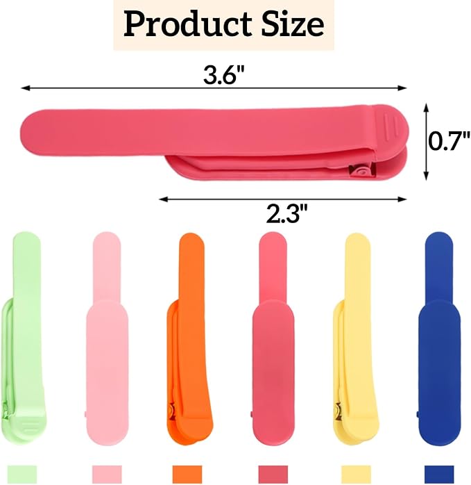 ZAVOOS 12 Pieces Automatic Bookmarks, Silicone Smart Book Marks for Reading Women Men, Cute Unique Book Clips Colorful Page Holder for Book Reading Lover Accessories, 6 Color