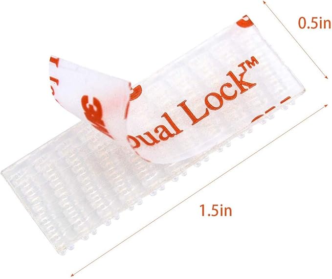 EZ Pass/IPass/IZoom Toll Tag Fastlane Mounting Kit -(2 Sets) Reclosable Fastener Peel and Stick Adhesive Dual Lock Tape Strips