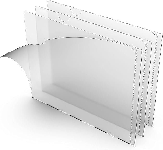 TRU RED Document File, Letter Size, Clear Plastic, Secure Storage Design, 15/Carton