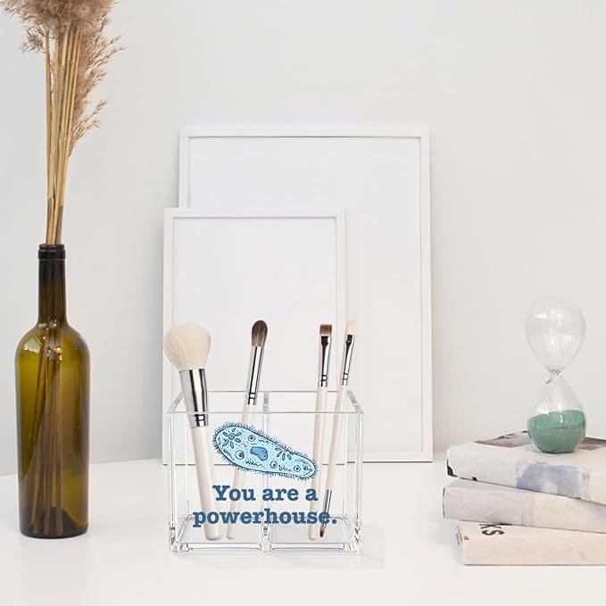 Funny Biology Acrylic Cosmetic Pencil Pen Holder Funny You Are a Powerhouse Pen Holder Cup Teacher Gifts for Men Women Biology Teacher Decor for Office Desk Accessories