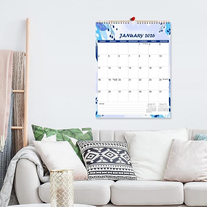 2026-2027 Calendar - Wall Calendar from Apr 2026 to June 2027, 15 Monthly Calendar with Seasonal Designs for Planning and Organizing for Home or Office, 11.5 x 14.5 In Calender 2026-2027 Monthly