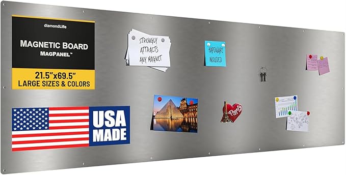 21.5�x69.5� - Magnetic Board - Memo & Vision Boards for Home, Office, and Classroom - Magnet-Board for Kids - Pre-drilled Mounting Screws Included