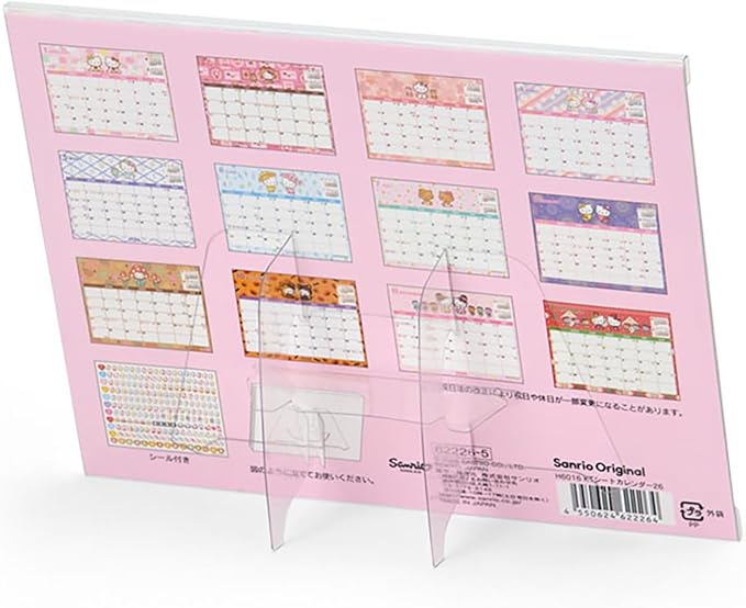 Sanrio Hello Kitty Sheet Calendar, 2026, Paper, Tabletop 622265