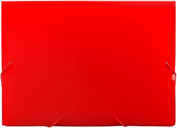 JAM PAPER Accordion Folders - 13 Pocket Plastic Expanding File - Letter Size - 9 x 13 - Red - 2/Pack