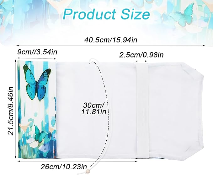 Book Covers for Paperbacks,Book Cover Protector Adjustable Fabric Fit A5 Size 5.5x8.2 Inch Paperbacks for Hardcover Softcover Novels Notebook Journal Books Accessories Christmas Birthday