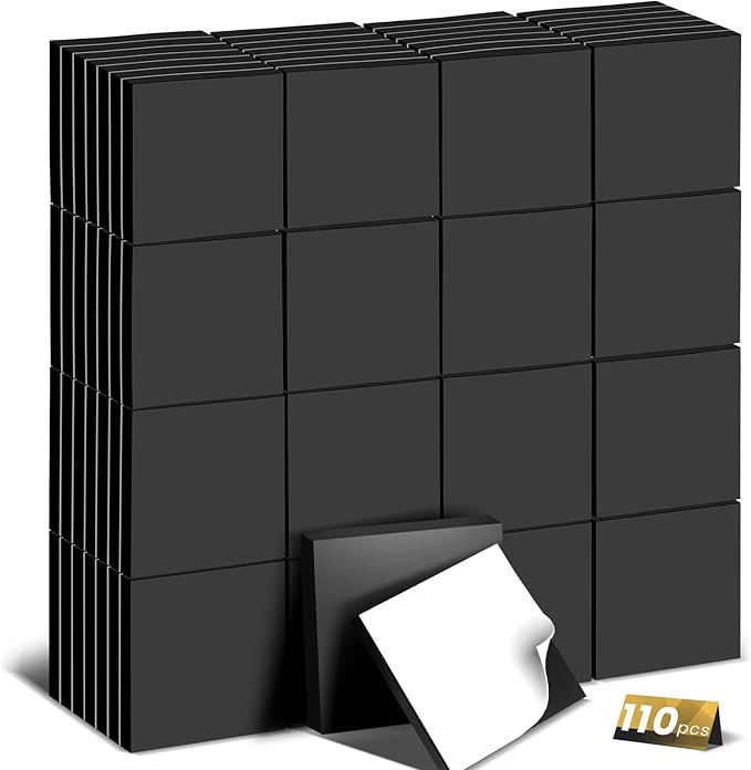 DIYMAG Adhesive Magnetic Sheets - |Each 20x20x2mm| (110 PCS) Align Image with The Magnetics Sheet,Then,Tear Off The Protective Film to Stick The Images on Surface of Binder