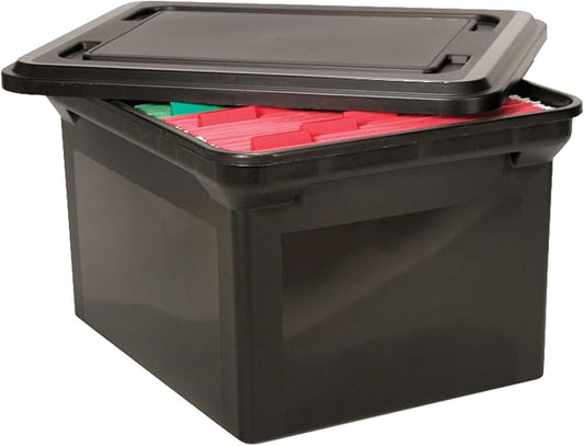 AVT34052 - Advantus File Tote Storage Box w/Lid