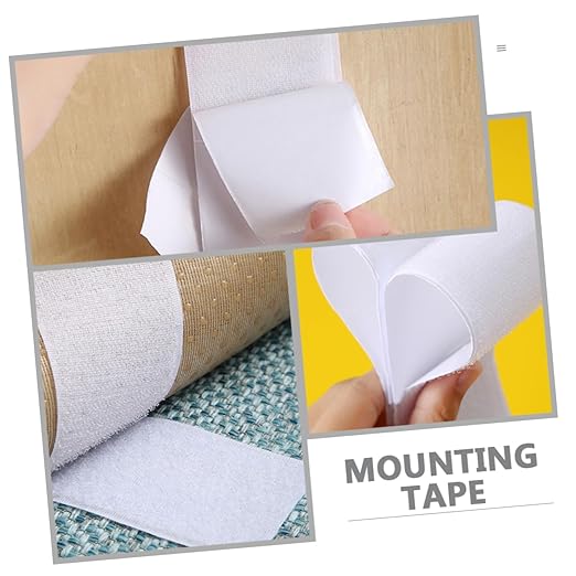 YARNOW 2Rolls Hook and Loop Pedal Mounting Tape for Electric Guitar Pedal Board Durable Versatile and Secure Adhesive for Musicians