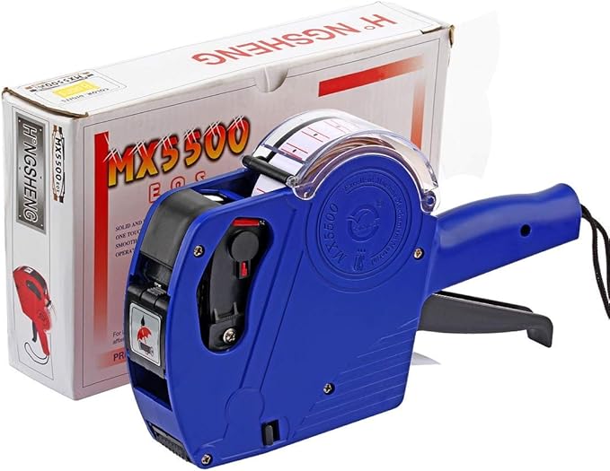MX5500 EOS Blue 8 Digits Pricing Gun Kit with 7,000 Labels & Spare Ink