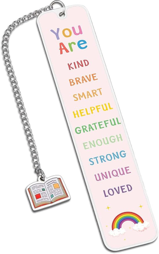 Bookmarks for Kids, Back to School Gifts for Kids, Book Marks for Reading Kids, 8th 5th Grade School Supplies for Girls, College Dorm Room Essentials for Girls Daughter Granddaughter