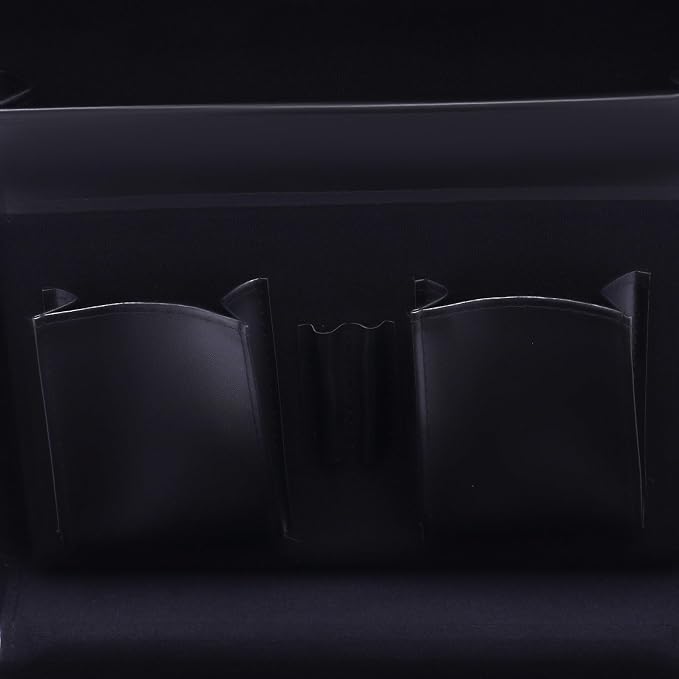 Record Storage Box, 50 Album Holder Locking Storage Box, Briefcase Security Lock Box for Personal Items Cash Laptop
