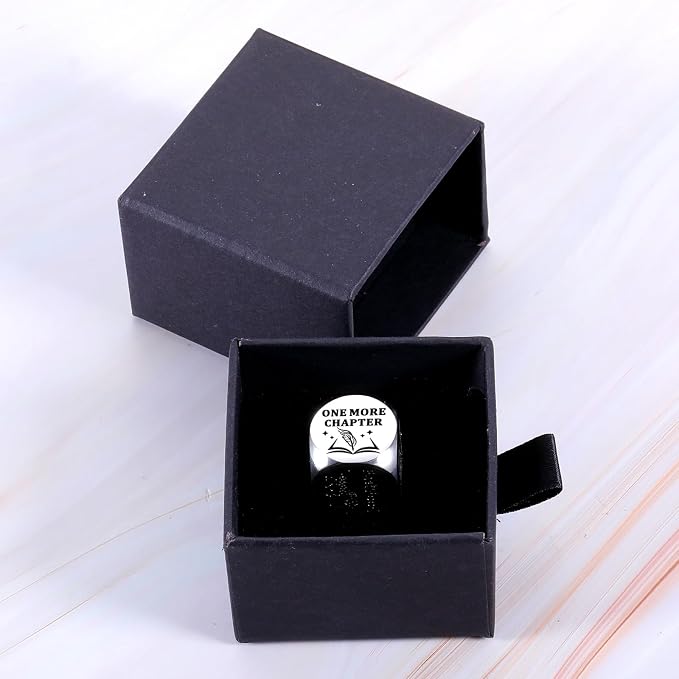 Book Lovers Gifts Reading Decision Dice, Funny Bookish Gift for Women Men Stocking Stuffer Gifts for Women Men Her Him Readers Reading Friends Bookish Bookworm Books Nerd Librarian, Book Club Gift