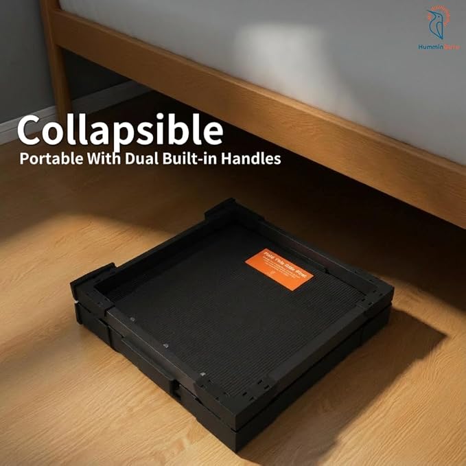 HumminGuru FlexiCube Vinyl Record Storage Box – Stackable Organizer for 12” Records, Holds 70 LPs | Modular Vinyl Shelf & Collapsible Storage Crate. Durable & Portable Space-Saving Design (3 Cubes)