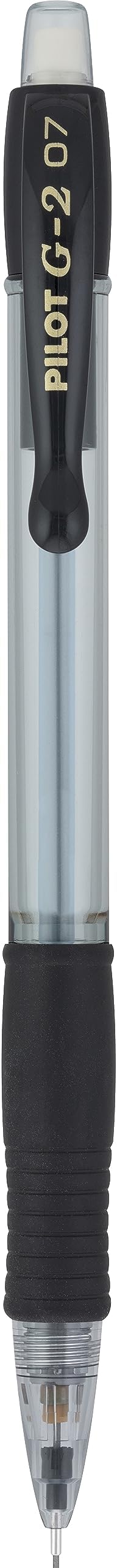 PILOT, G2 Mechanical Pencils, 0.7mm HB Lead, Black Accents, 12 Count (Pack of 12)