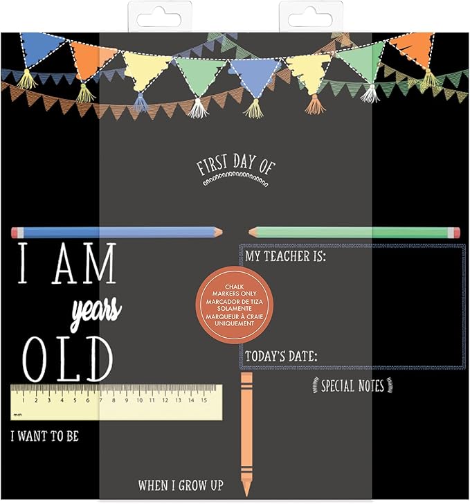 RoomMates First/Last Day of School Banner Chalkboard, RMK5370CB