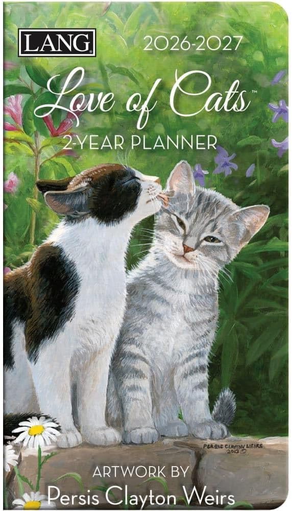 Lang, Love Of Cats 2026 Planner, 3.63'' X 6.5'', Weekly Calendar with Stapled Binding