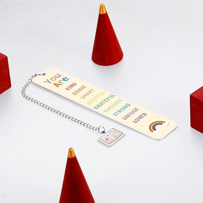 Bookmarks for Kids, Back to School Gifts for Students, Book Marks for Reading Kids, 5th 8th Grade School Supplies for Girls Boys, College Dorm Room Essentials for Guys, Inspirational Bookmarks