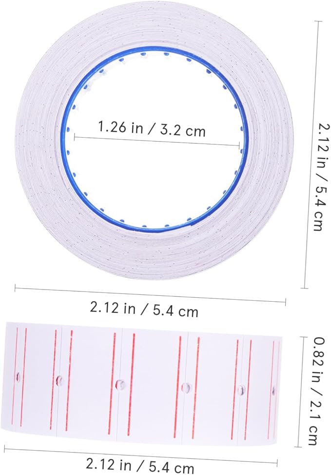Angoily 10rolls Self-Adhesive Price Labels Sticker for Retail Stickers Effortless Labeling for Shops
