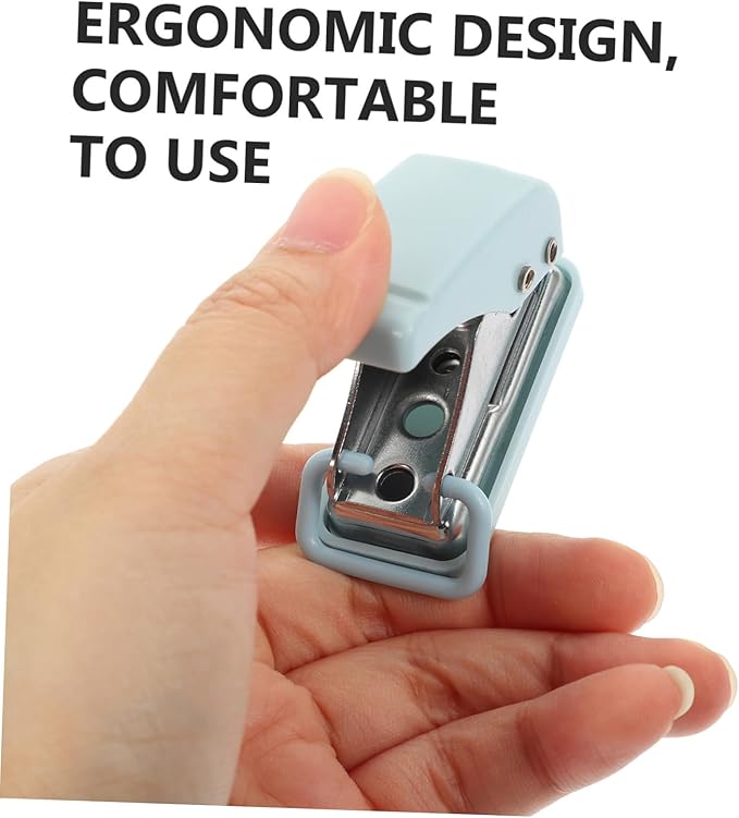 Mini Hole Punch Portable Office Stapler Compact Document Stitcher for Students Sturdy Desk Ornament for School and Office Supplies