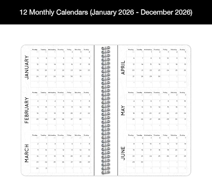 Dated Annual Color Your Year 2026 Planner, Full Calendar Year, Small (5.5" by 8.5")