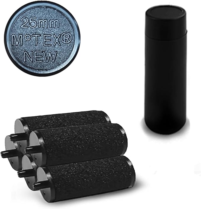 Motex Inkers Ink Rollers, Fits Motex MX-2316 2 Line Price Gun (5 Rolls)
