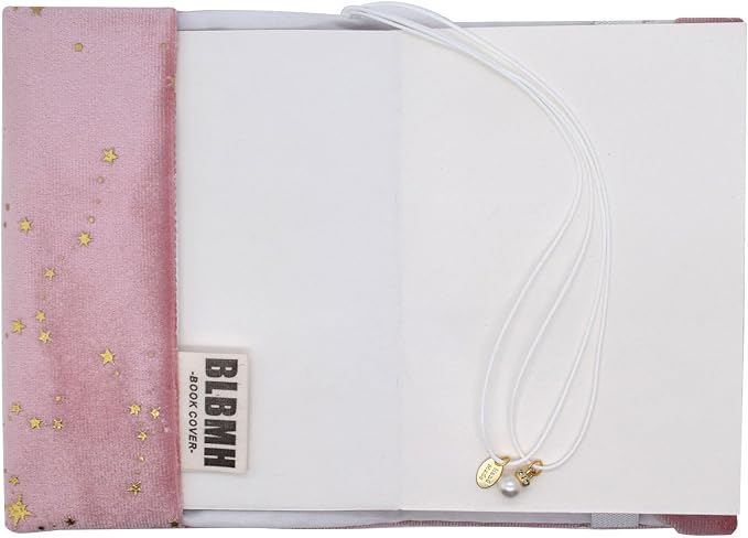 BLBMH Velvet A6 Book Cover 4x6 | Handmade Non-Stretch Fabric Sleeve with Bookmark | Washable Soft Protector for Paperback Bible Journal | Gift for Women - Velvet Pink