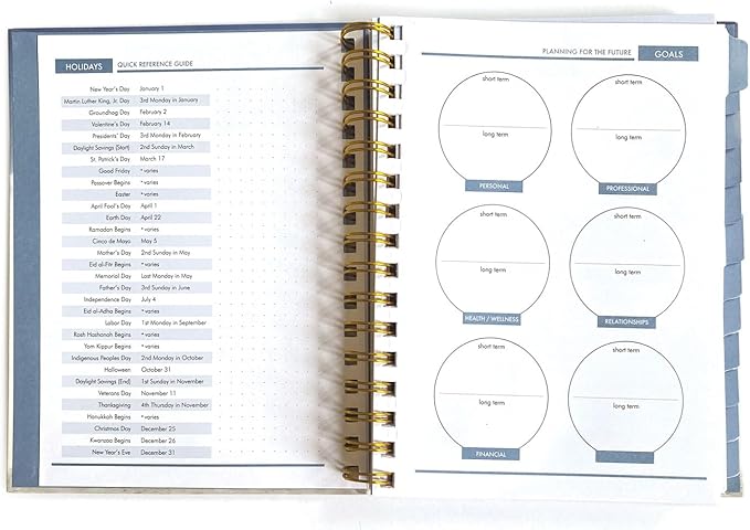 Paper House Productions 12 Month Undated 8.75" Planner with Month and Event Flag Stickers - Horses Wild & Free