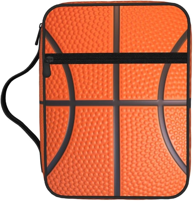 Basketball Sport Bible Cover Case Carrying Book Protector Case Bible Study Supplies Accessories Holder Case Christian Gift for Women Men