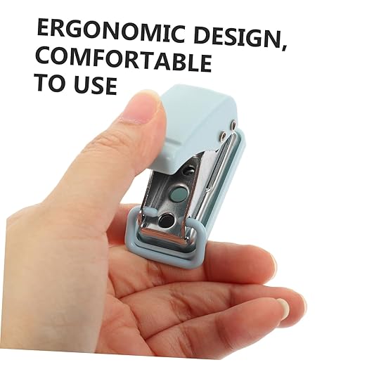 Holibanna Mini Hole Puncher Compact Single Hole Punch for Office School and Home Use Ergonomic Design Durable for Adults