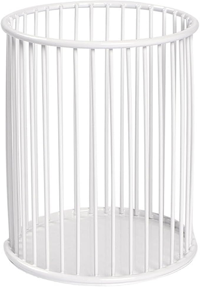 Metal Pen Holder Cup for Desk Makeup Brushes Pencil Holders Home Office Organizer White