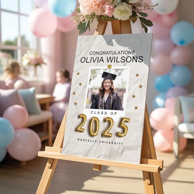 Custom Foam Board Poster Sign, 24x18 inch - 3/16 Thick - Personalized Foamcore Event Signs for Wedding, Baby Shower, Announcements, Presentations, Arts & Crafts