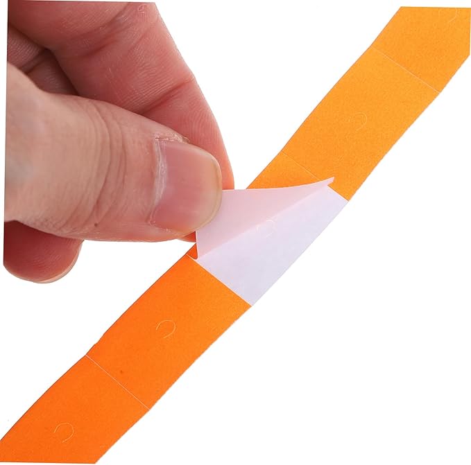 10rolls Price Labeller Paper Orange Price Sticker Labels for Retail Print Quality and Easy Application for Efficient Organization