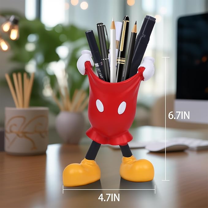 Cute Pen and Pencil Holder for Desk, Kids Small Desktop Marker Organizer and Storage Cup
