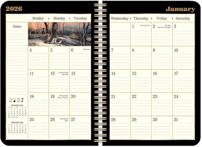 LANG Terry Redlin 2026 Spiral Engagement Planner (26991011107)
