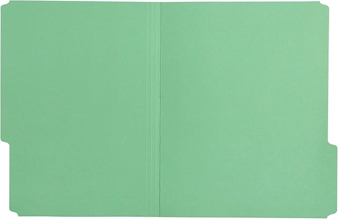Amazon Basics File Folders for Organization,Letter Size,1/3 Cut Tab,Bright Green,(Pack of 360)