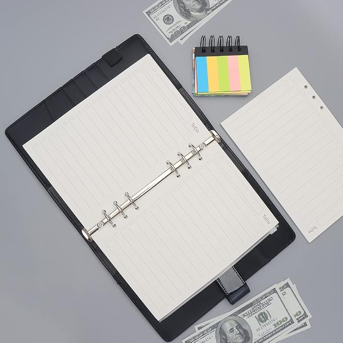 A5 To Do List Refill Paper 3 Pack - 6-Hole Punched Binder Inserts, 135 Sheets/270 Pages Filler Paper for Planner (A5)